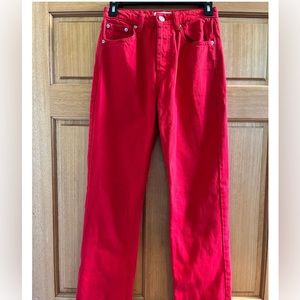 Zara Red Jeans